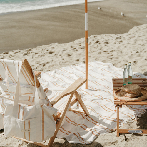 Striped store beach chair